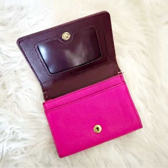 Fossil Fuchsia Leather Wallet Small - Picture 2 of 4
